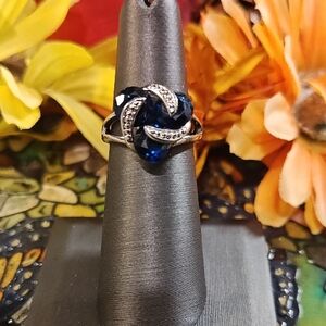 Sapphire Knot Fashion Ring - Size 6 1/4